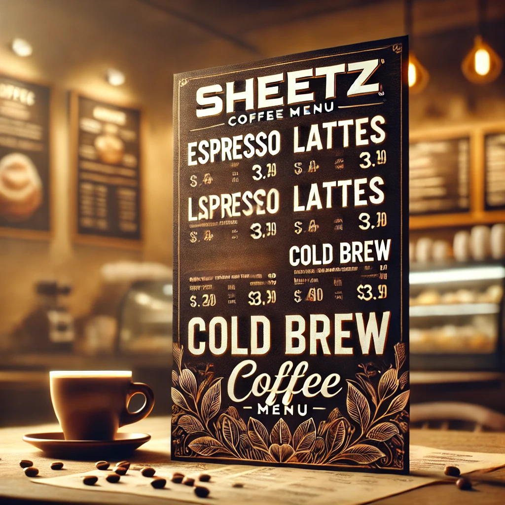 Sheetz Coffee Menu