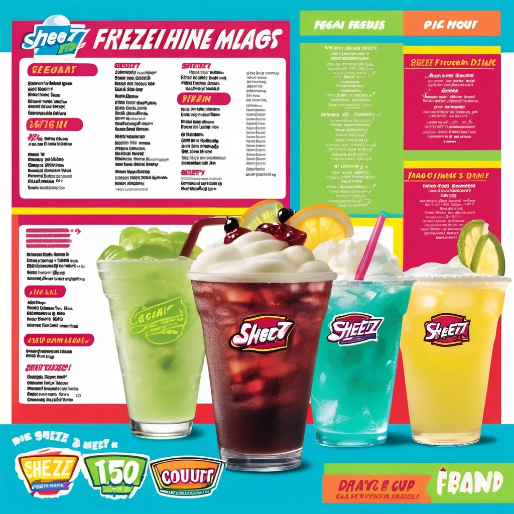 Sheetz Frozen Drink Menu With Prices